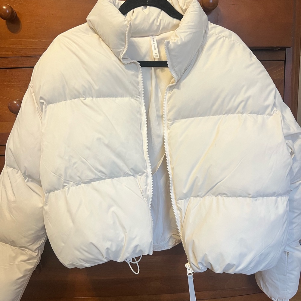Cream Fabletics Puffer